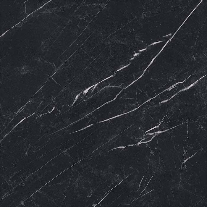 Superb Marble Marquina Black Porcelain Tile tile face, 1200 x 1200 mm