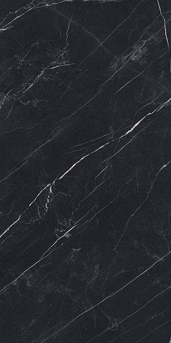 Superb Marble Marquina Black Porcelain Tile tile face, 1200 x 600 mm