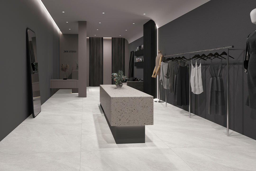 MayaStone Silk Porcelain Tile installed
