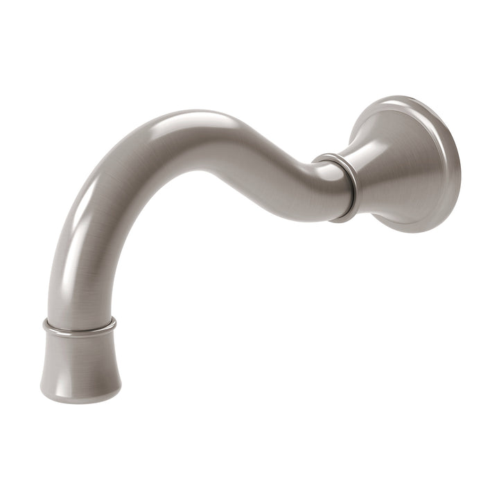 Nostalgia Basin / Bath Outlet 180mm Shepherds Crook - Lead Free - Brushed Nickel