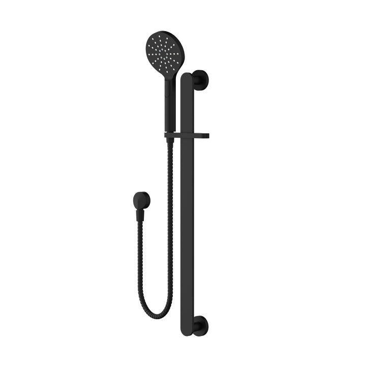 Nova Shower on Rail - Matte Black (NVA014BK)