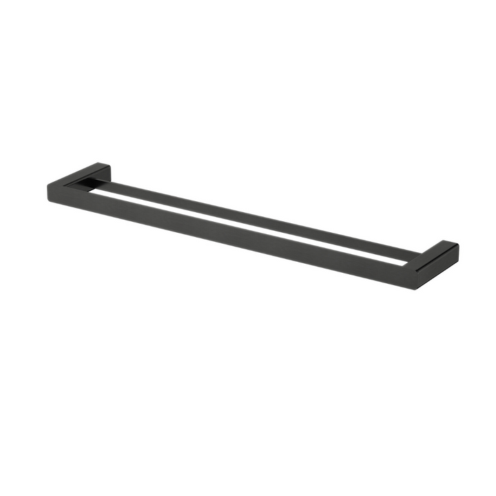 Nova Double Towel Rail 600mm - Matte Black (NVA48BK)