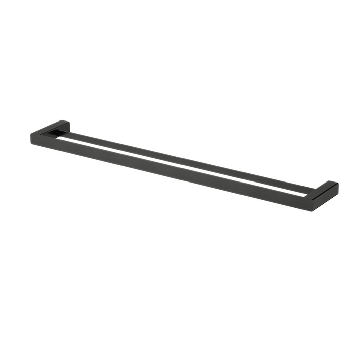 Nova Double Towel Rail 750mm - Matte Black (NVA72BK)