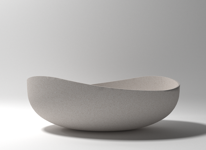 Onda Freestanding Bath in Ivory