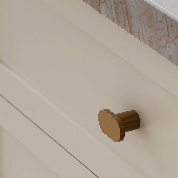 Oppen T-Pull Cabinet Handle (Brushed) - Lustre Bronze