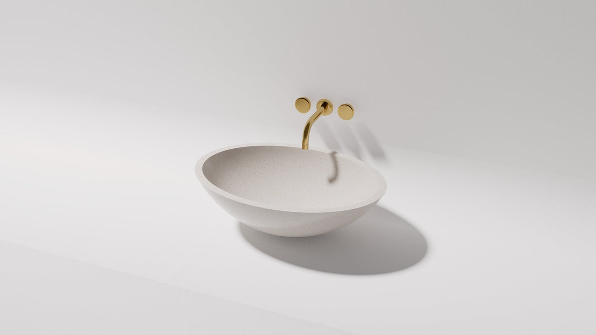 Pearl above counter basin — side view