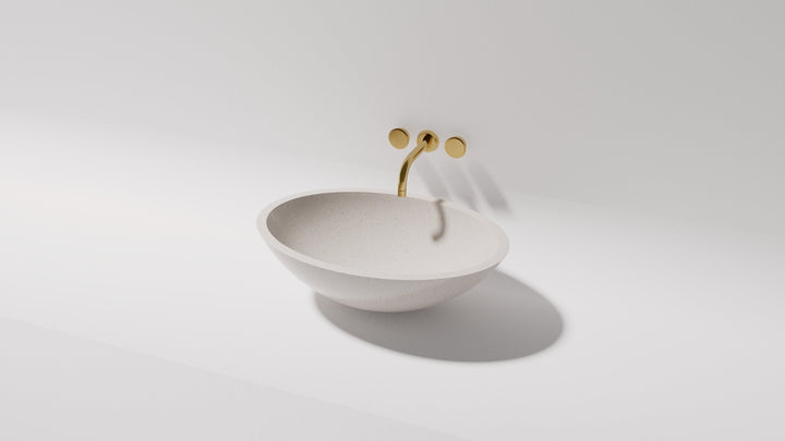 Pearl above counter basin — side view