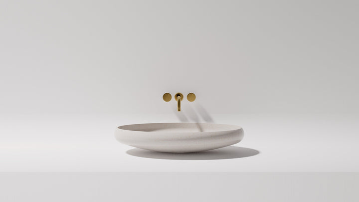 Piero above counter basin — front view