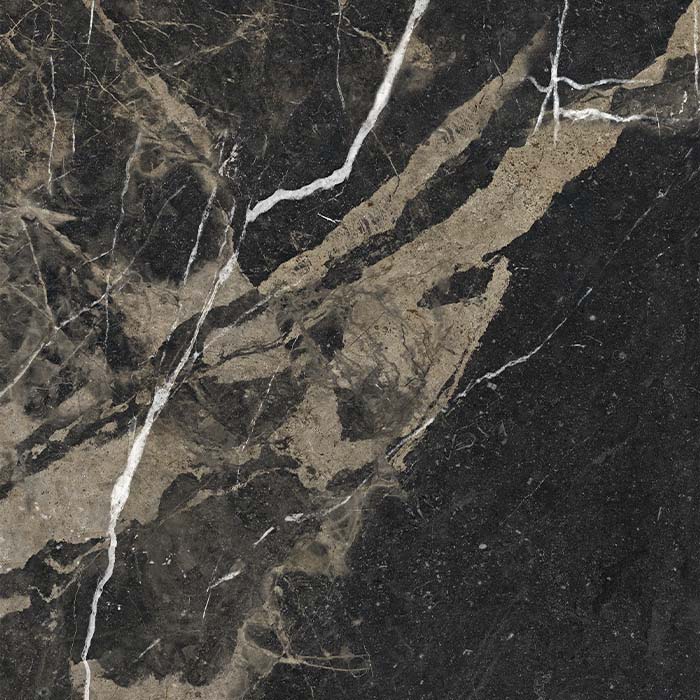 Superb Marble Pierre Black Porcelain Tile tile face, 1200 x 1200 mm