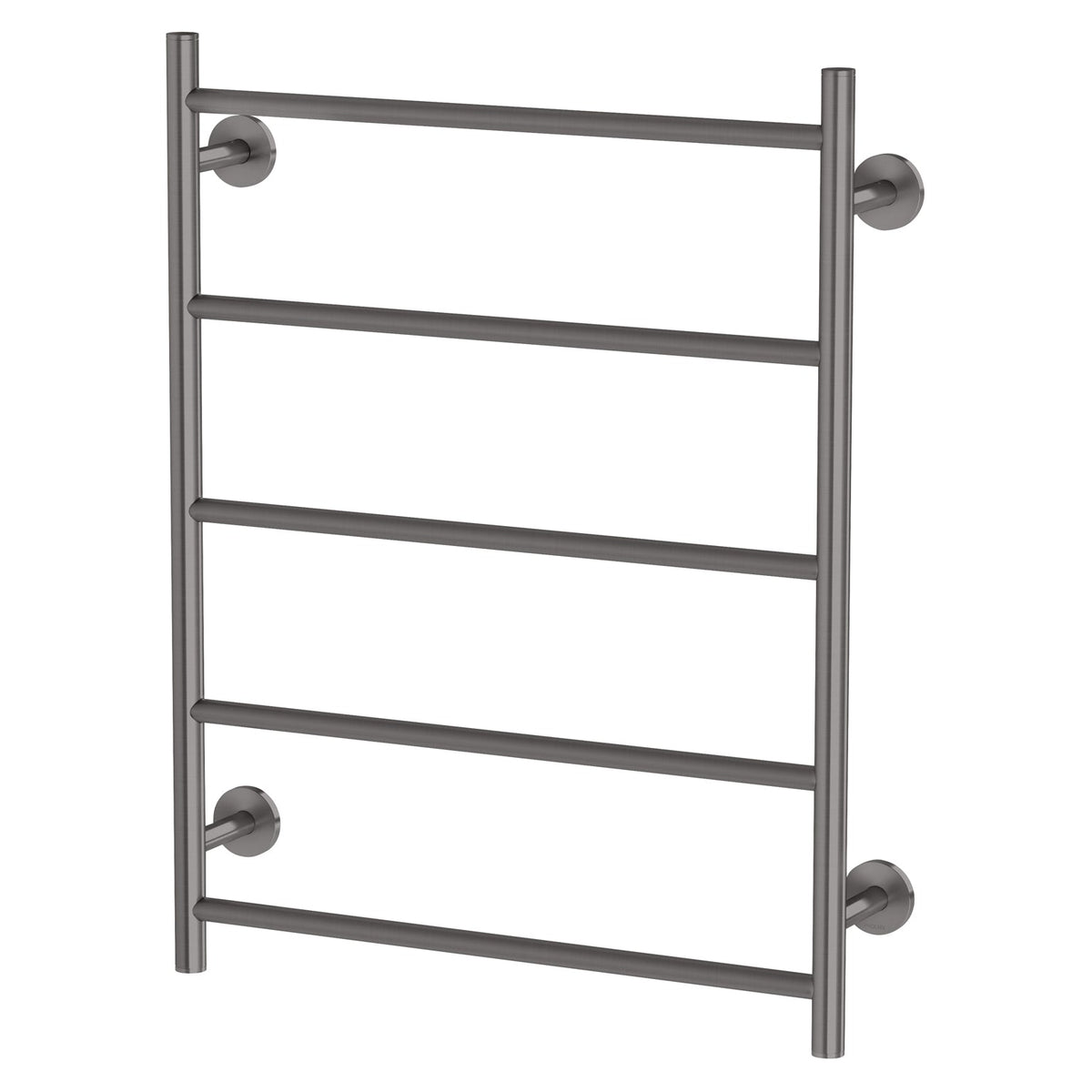 Radii Heated Towel Ladder 550 x 740mm Round Plate - Brushed Carbon