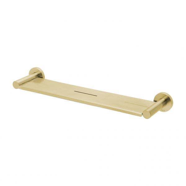 Radii Metal Shelf Round Plate - Brushed Gold
