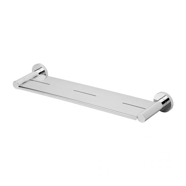 Radii Metal Shelf Round Plate - Chrome