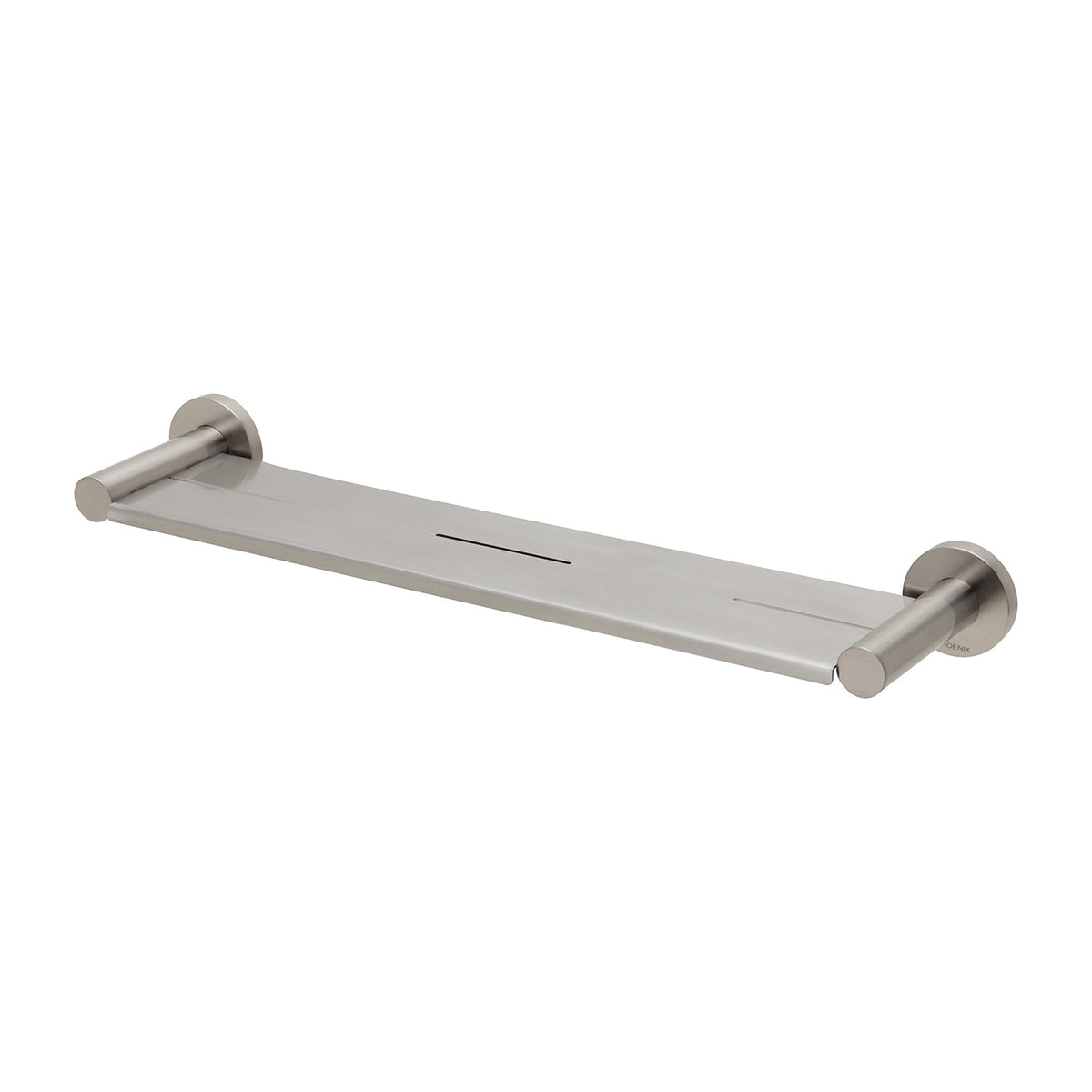 Radii Metal Shelf Round Plate - Brushed Nickel