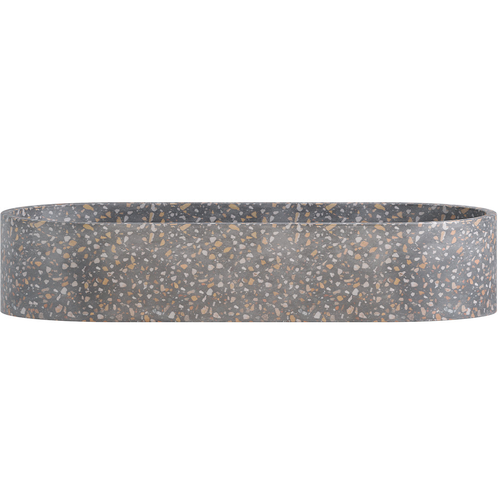Jada Pill Concrete Above Counter Basin - Lunar Terrazzo