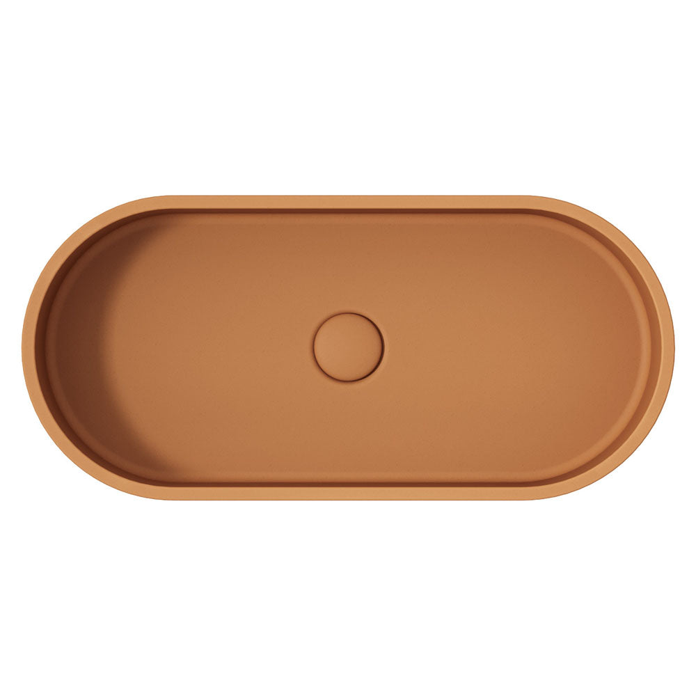 Jada Pill Concrete Above Counter Basin - Tuscan