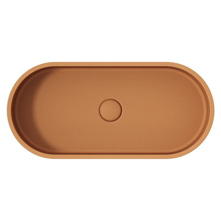 Jada Pill Concrete Above Counter Basin - Tuscan