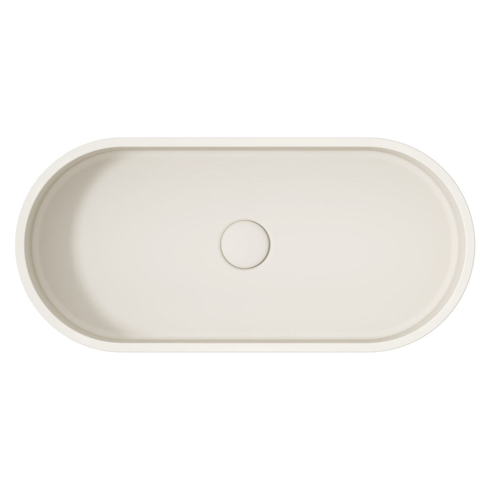 Jada Pill Concrete Above Counter Basin - Warm White