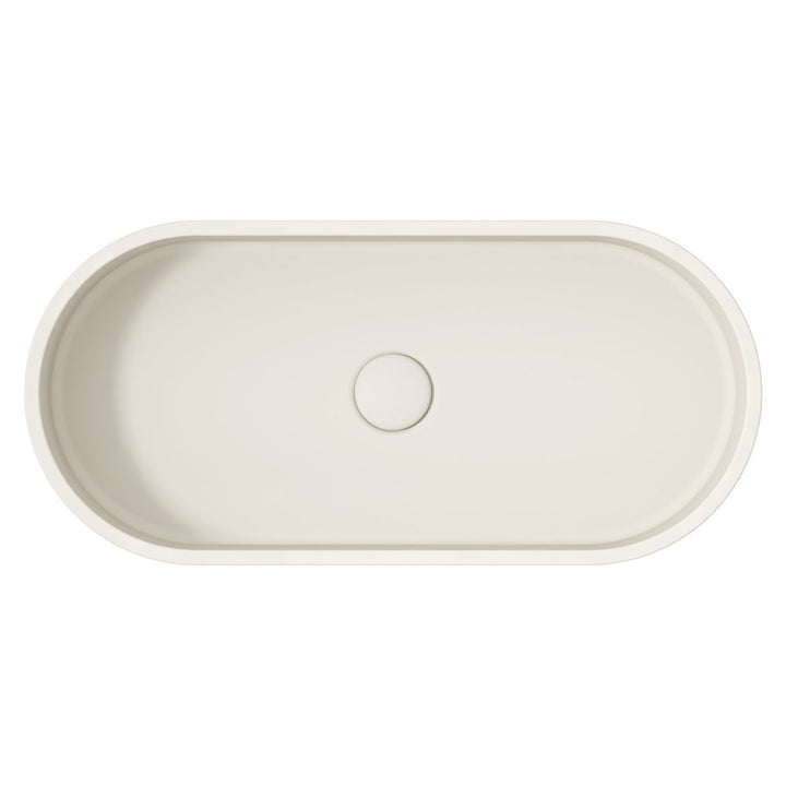 Jada Pill Concrete Above Counter Basin - Warm White