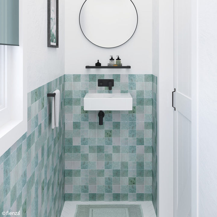 Reba Left Bowl Wall Basin - Gloss White