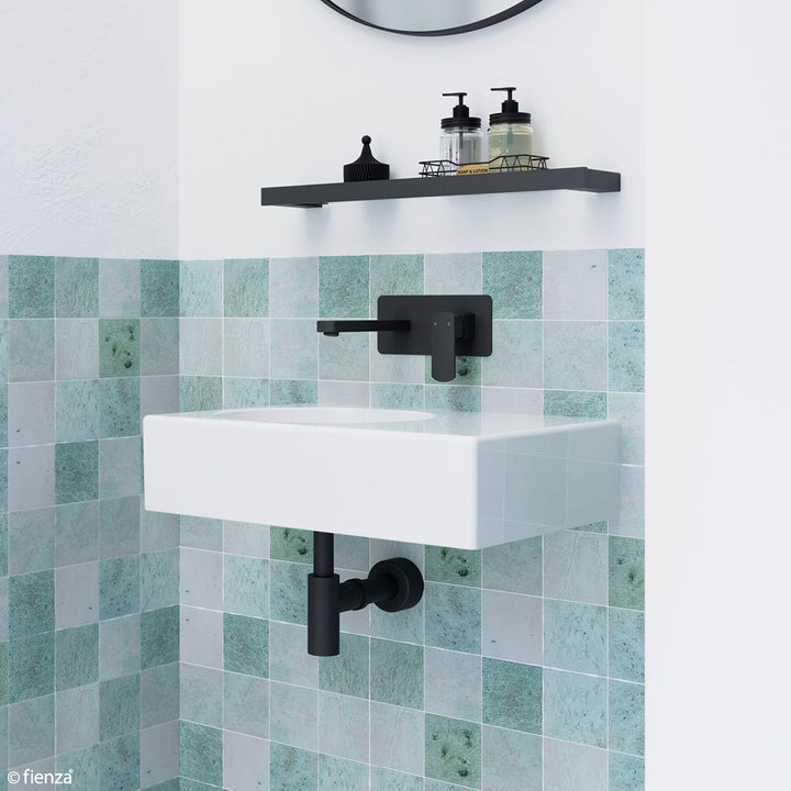 Reba Left Bowl Wall Basin - Gloss White
