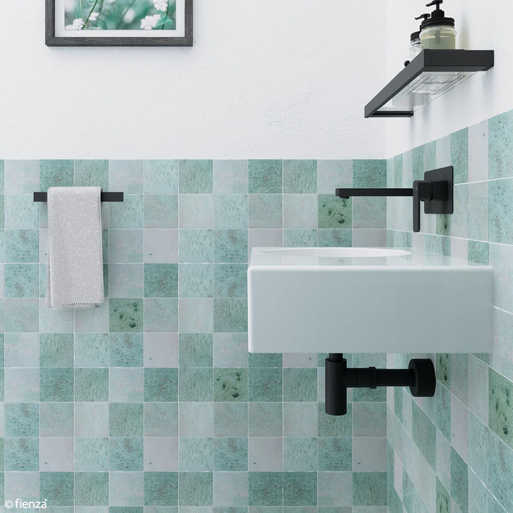 Reba Left Bowl Wall Basin - Gloss White