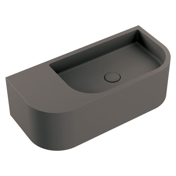 Blanca Concrete Wall Basin - Warm Grey