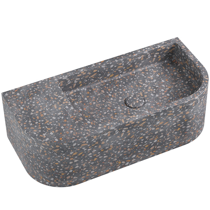 Blanca Concrete Wall Basin - Lunar Terrazzo