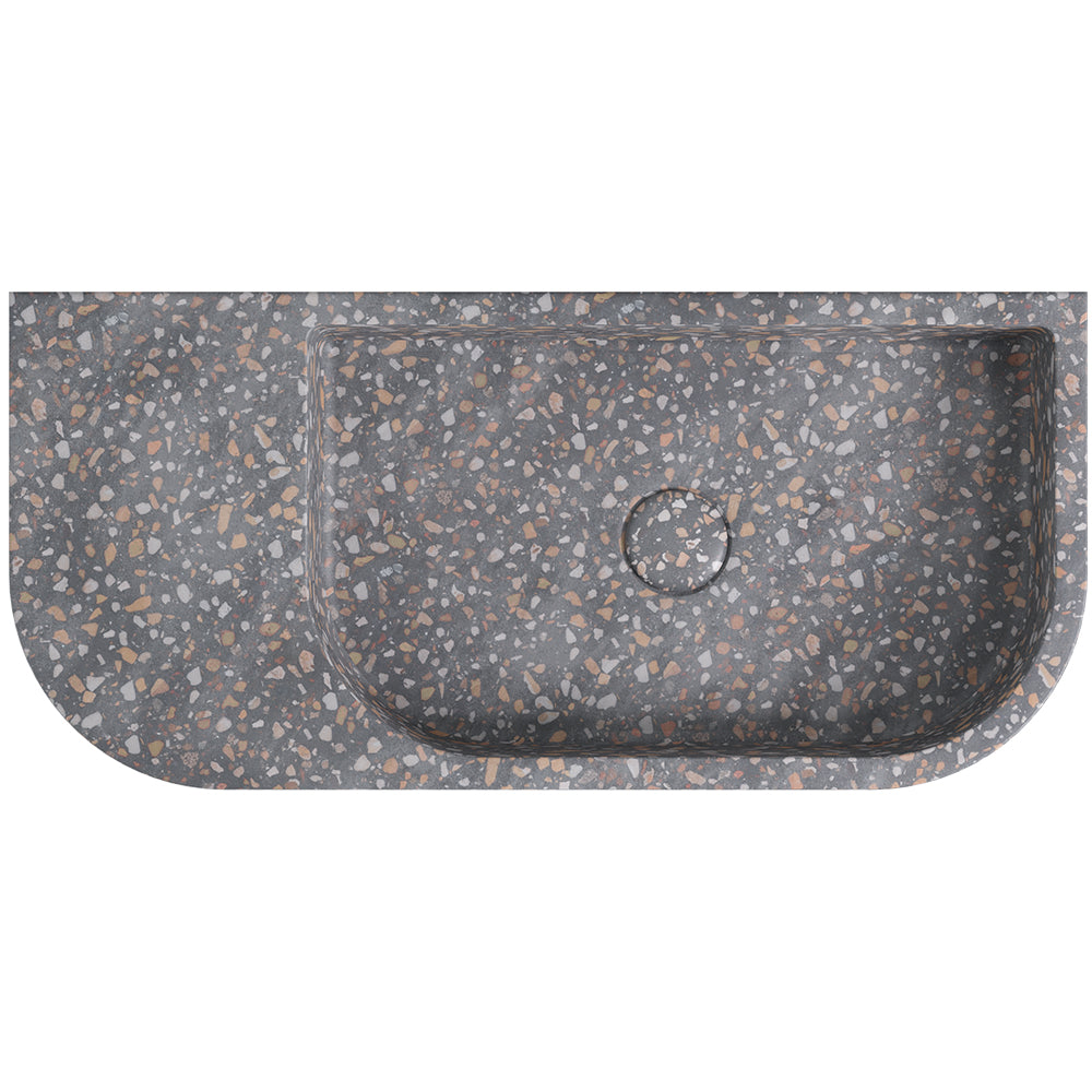 Blanca Concrete Wall Basin - Lunar Terrazzo