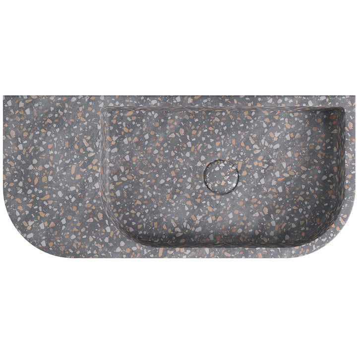 Blanca Concrete Wall Basin - Lunar Terrazzo