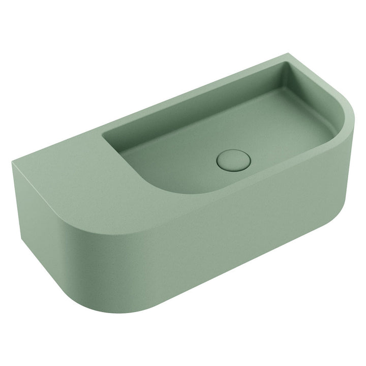 Blanca Concrete Wall Basin - Sage