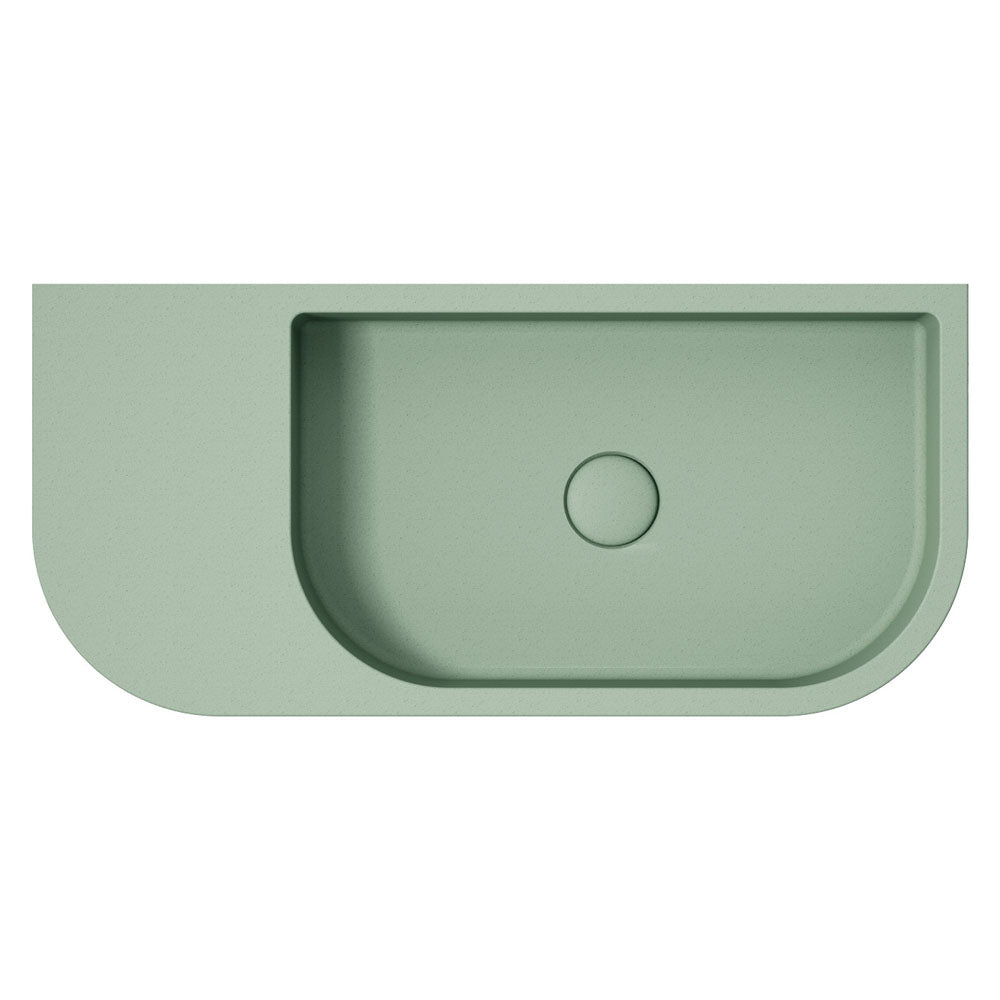 Blanca Concrete Wall Basin - Sage