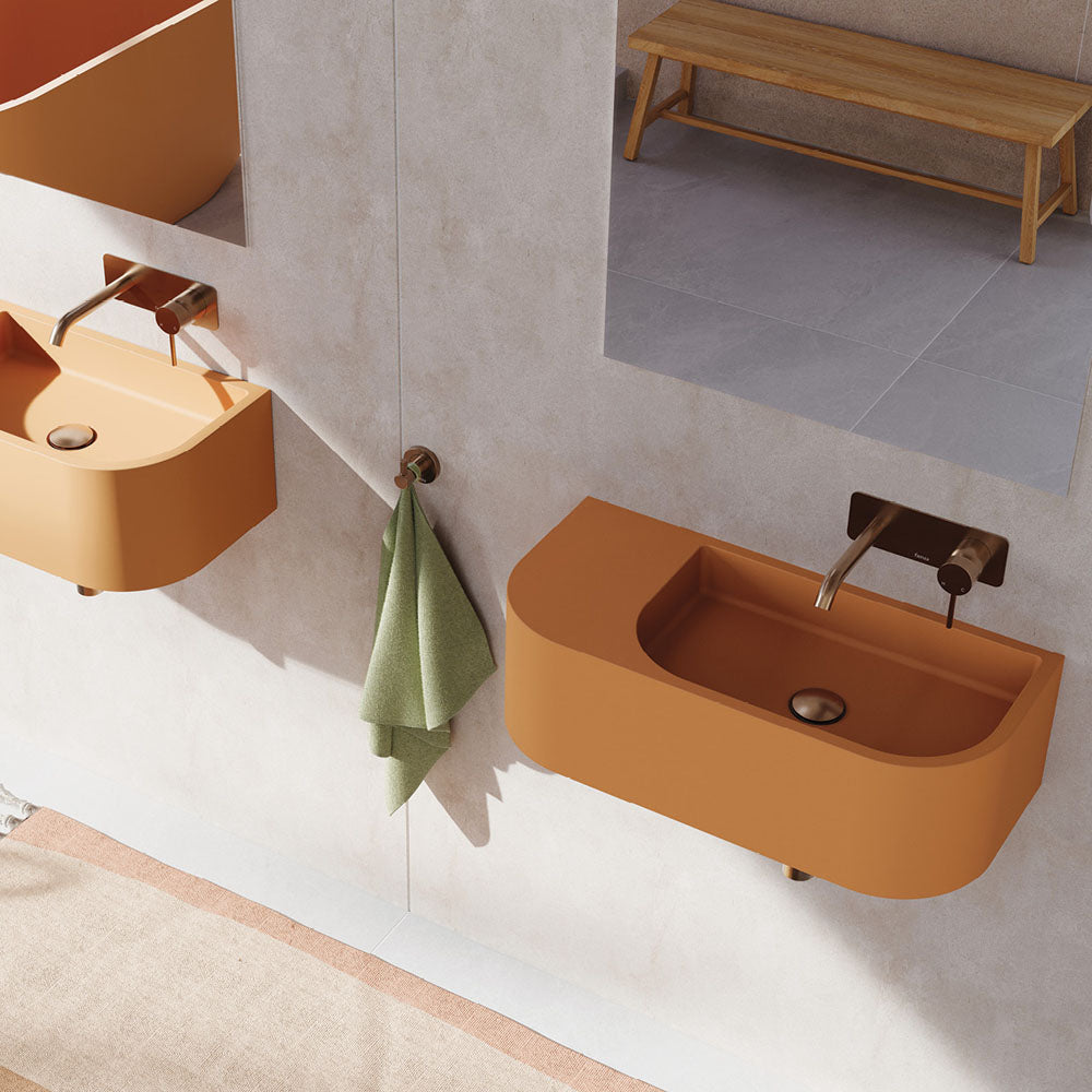 Blanca Concrete Wall Basin - Tuscan