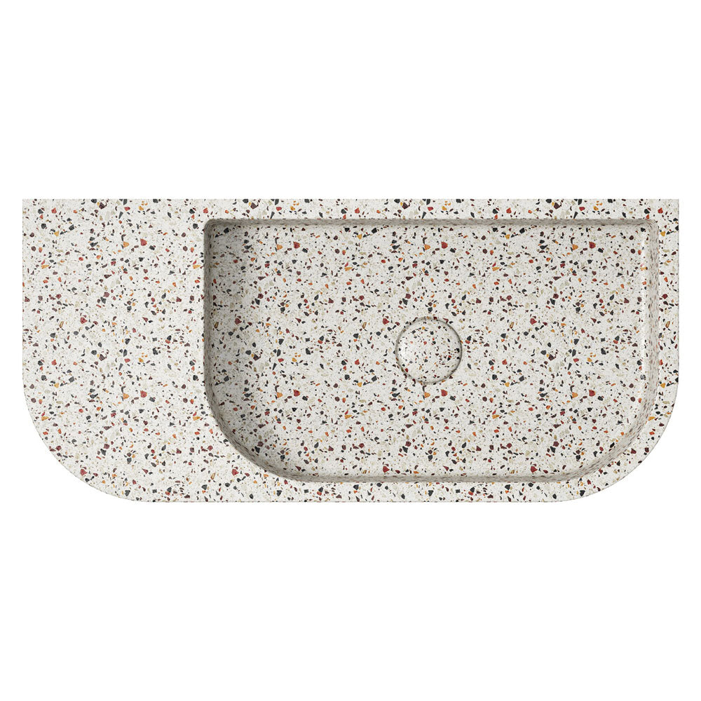 Blanca Concrete Wall Basin - Terrazzo