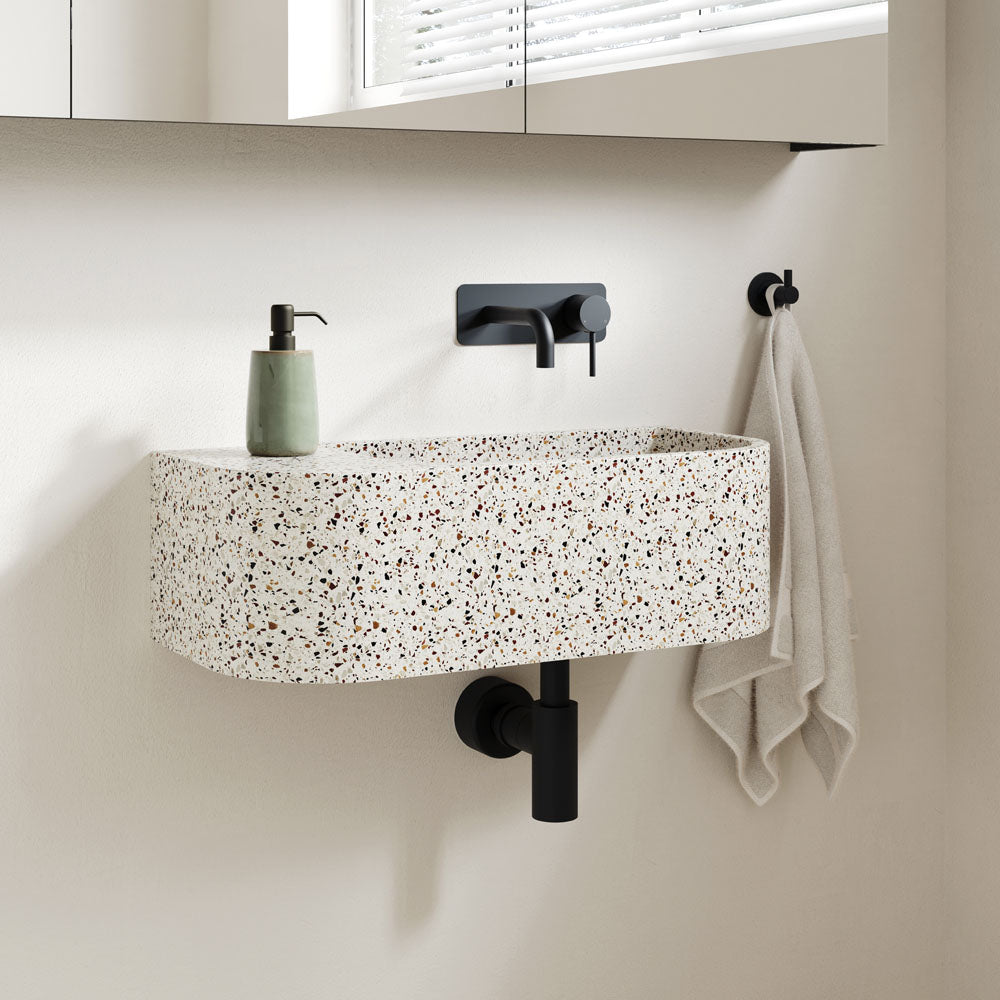 Blanca Concrete Wall Basin - Terrazzo