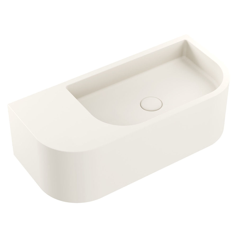 Blanca Concrete Wall Basin - Warm White