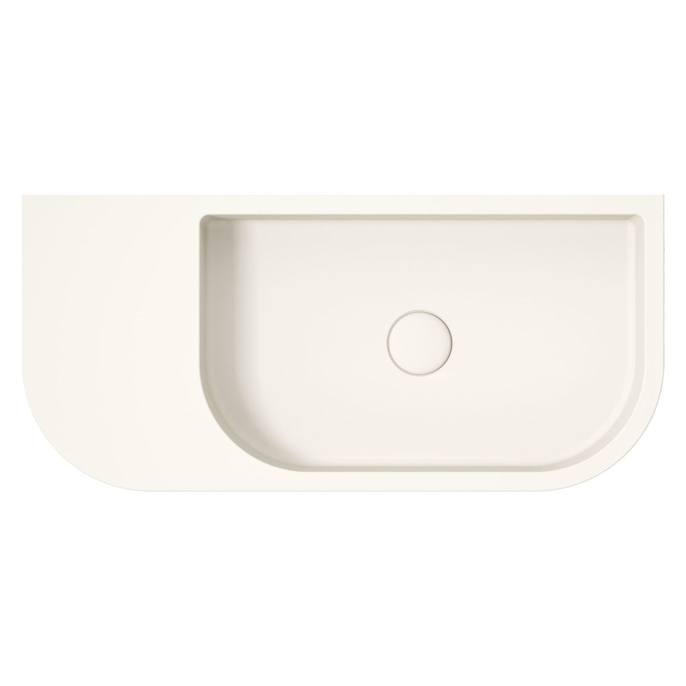 Blanca Concrete Wall Basin - Warm White