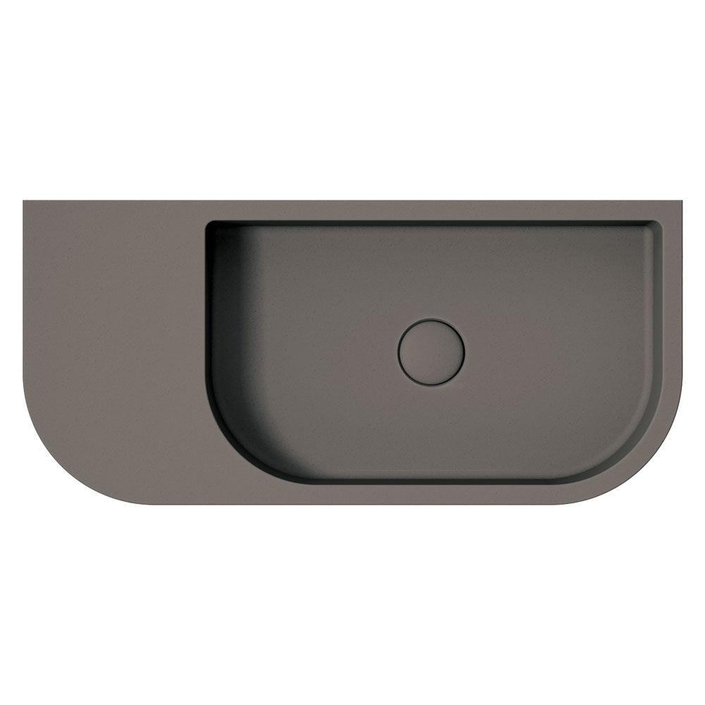 Blanca Concrete Wall Basin - Warm Grey