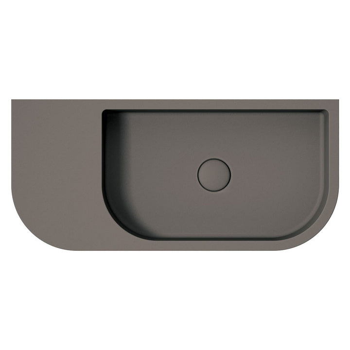 Blanca Concrete Wall Basin - Warm Grey