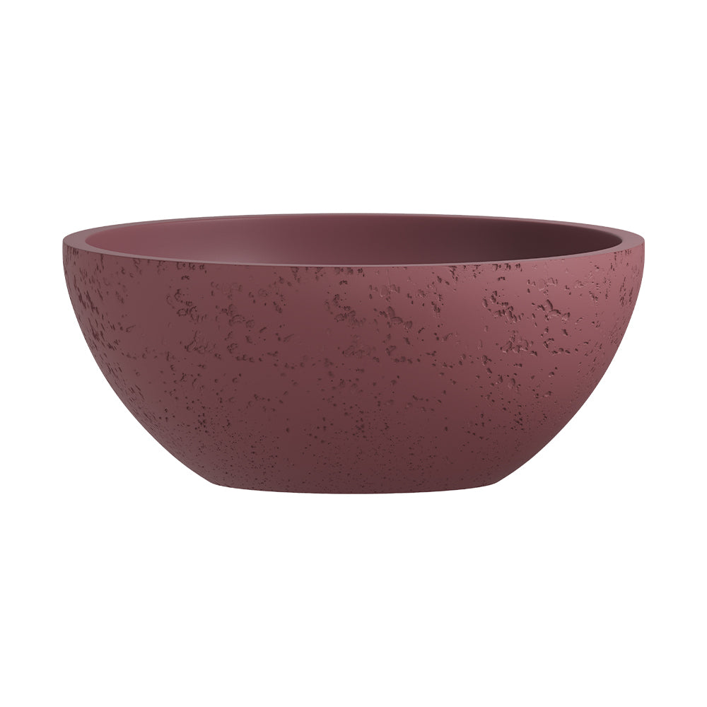 Alba Round Concrete Above Counter Basin - Mulberry