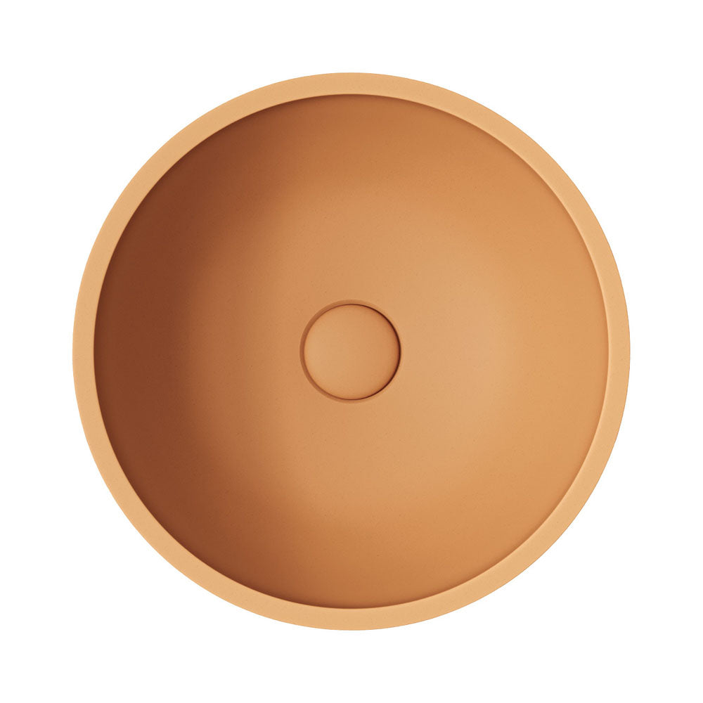 Alba Round Concrete Above Counter Basin - Tuscan