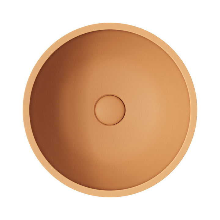 Alba Round Concrete Above Counter Basin - Tuscan