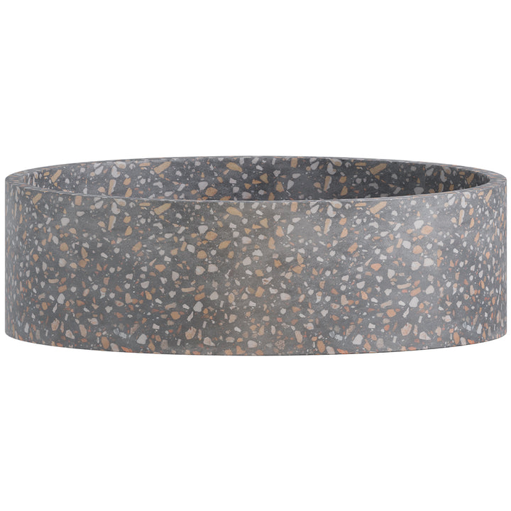Jada Round Concrete Above Counter Basin - Lunar Terrazzo