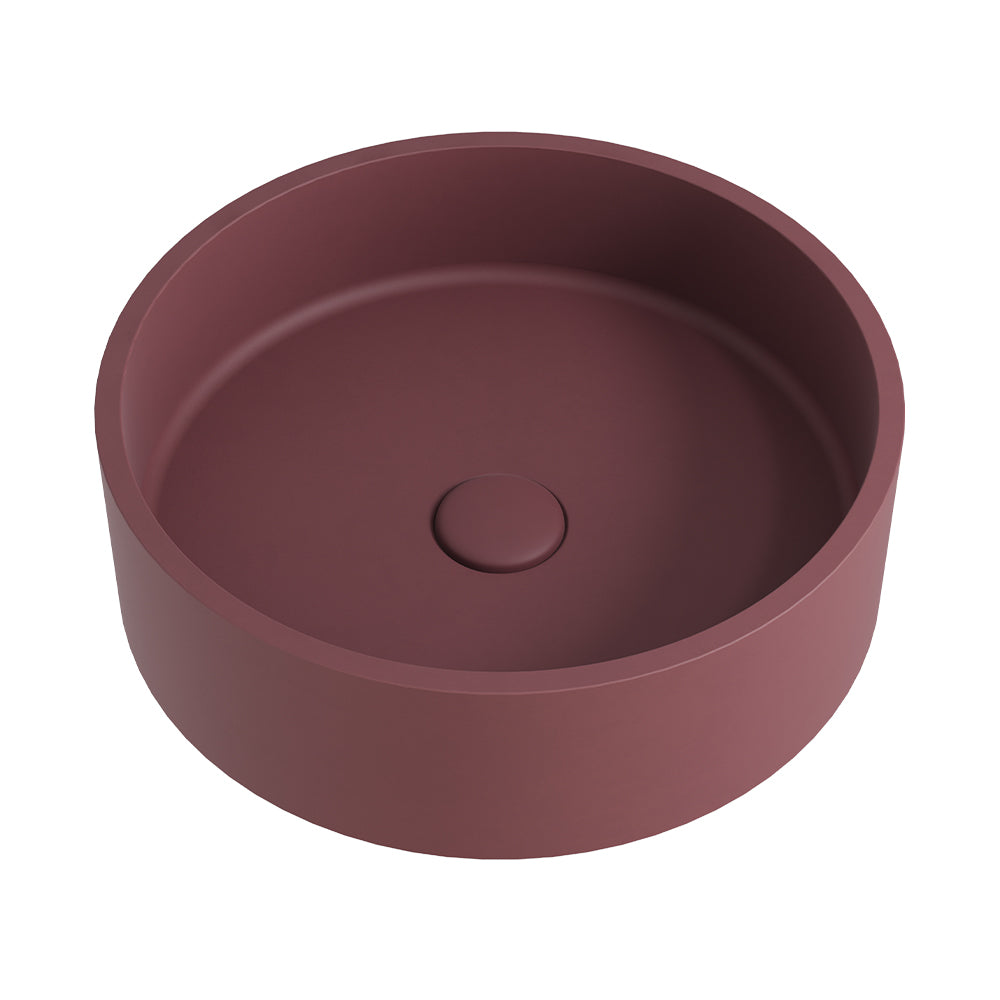 Jada Round Concrete Above Counter Basin - Mulberry