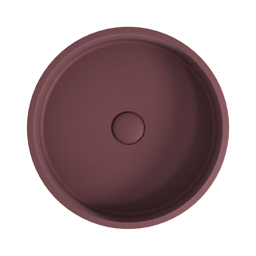 Jada Round Concrete Above Counter Basin - Mulberry