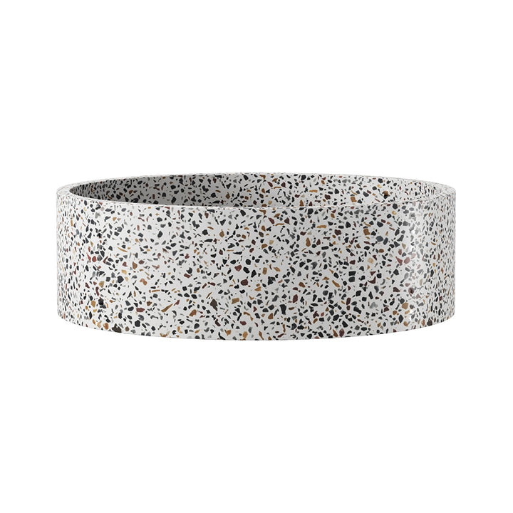 Jada Round Concrete Above Counter Basin - Terrazzo