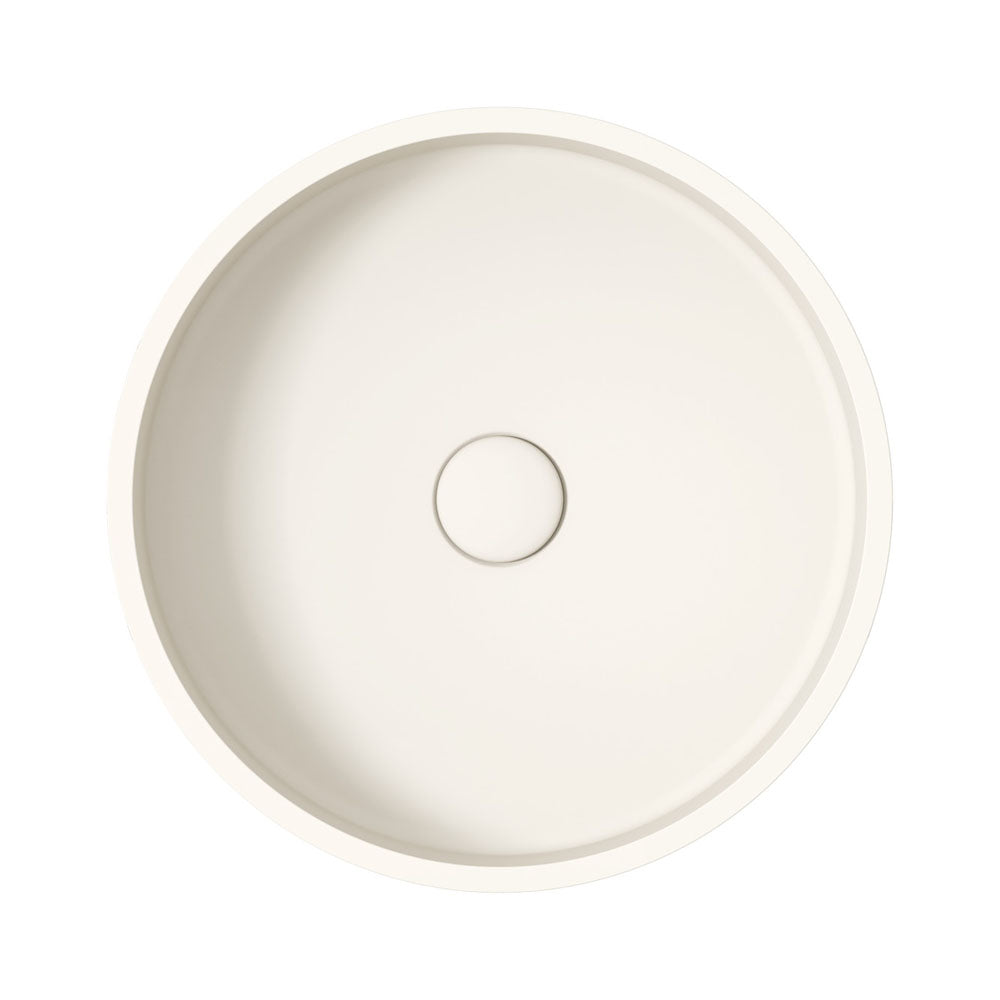 Jada Round Concrete Above Counter Basin - Warm White