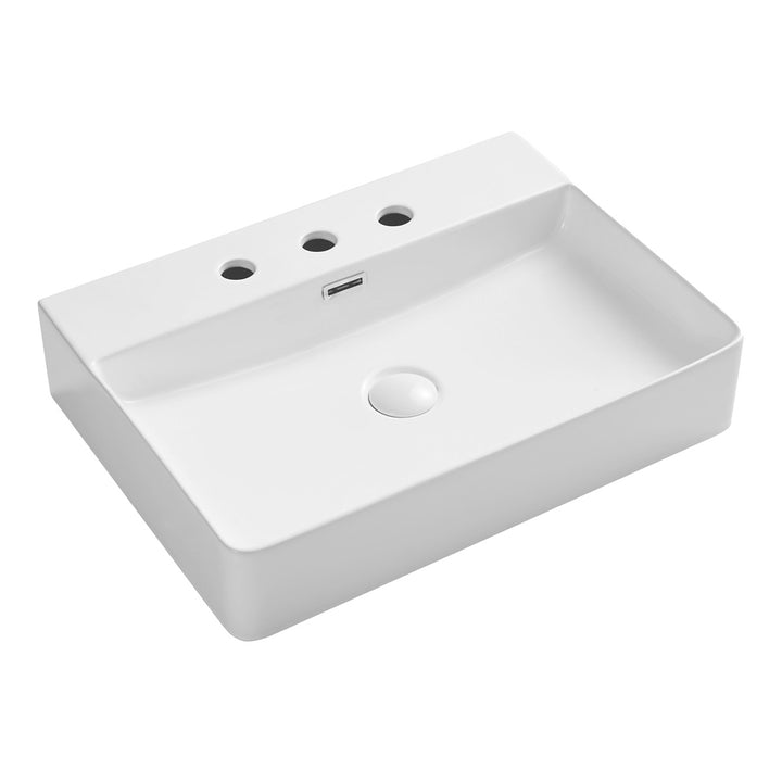 Petra 600 Above Counter Basin - Gloss White