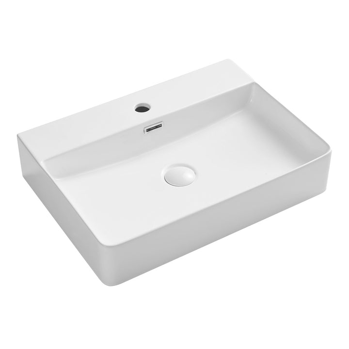 Petra 600 Above Counter Basin - Gloss White