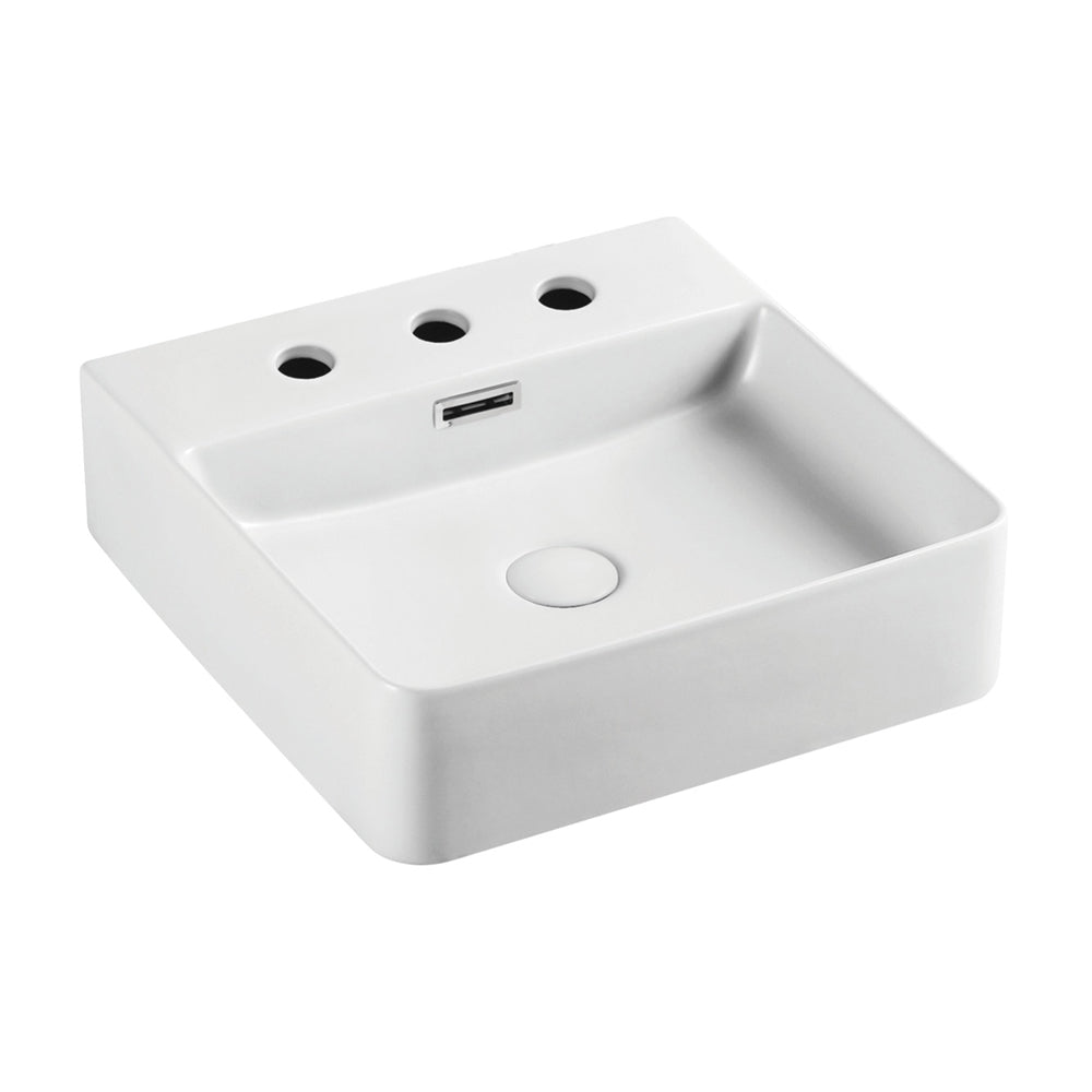 Petra Mini Above Counter Basin - Gloss White