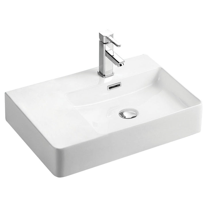 Petra Right-Hand Wall Basin - Gloss White